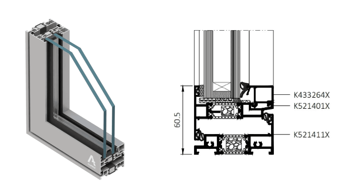 MB-79N CSF Casement - Csf - Cross-Section