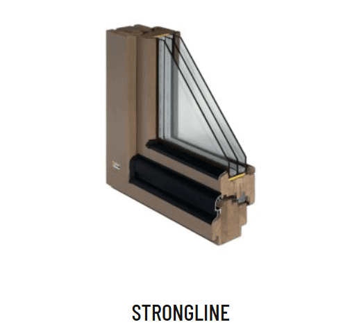 Strongline European wood tilt and turn window - 92 mm laminated timber frame with triple glazing